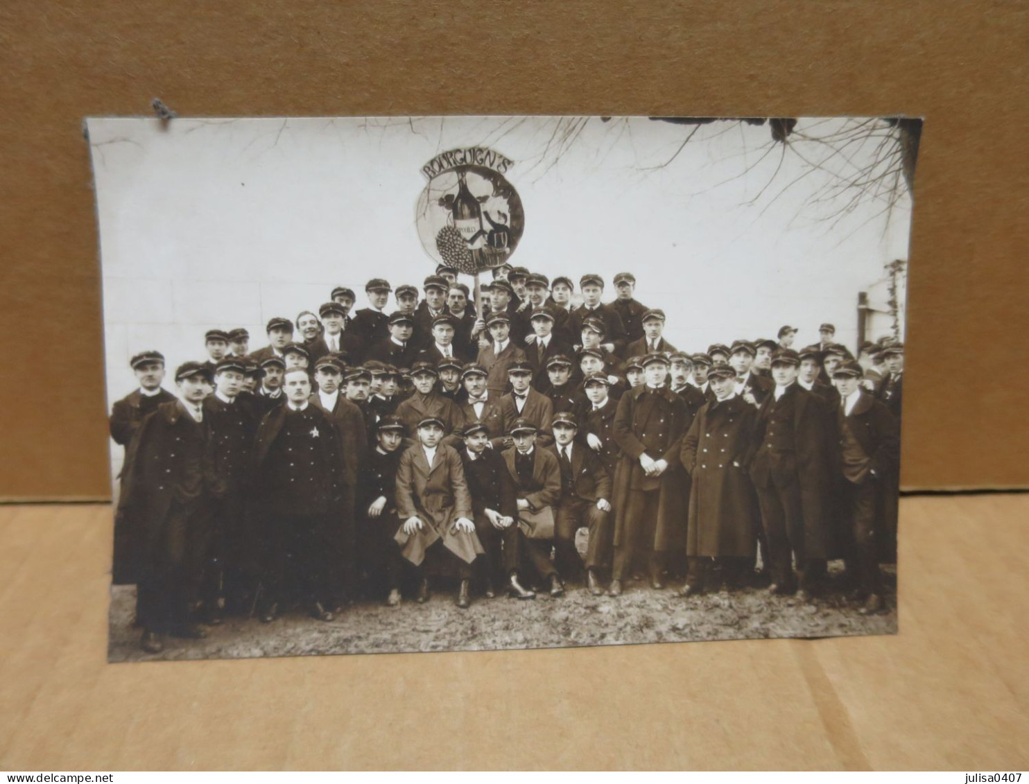 CLUNY (71) école Des Arts Et Métiers Carte Photo Groupe  Des Bourguign's BOURGOGNE - Cluny