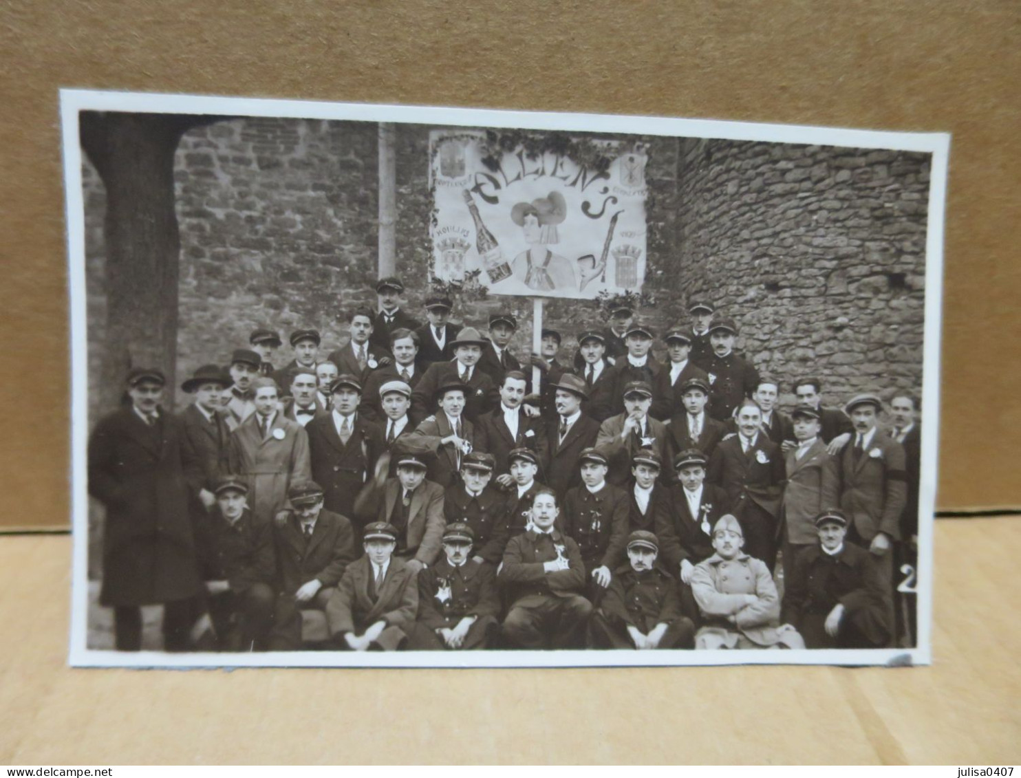 CLUNY (71) école Des Arts Et Métiers Carte Photo Groupe Des Allien's ALLIER - Cluny