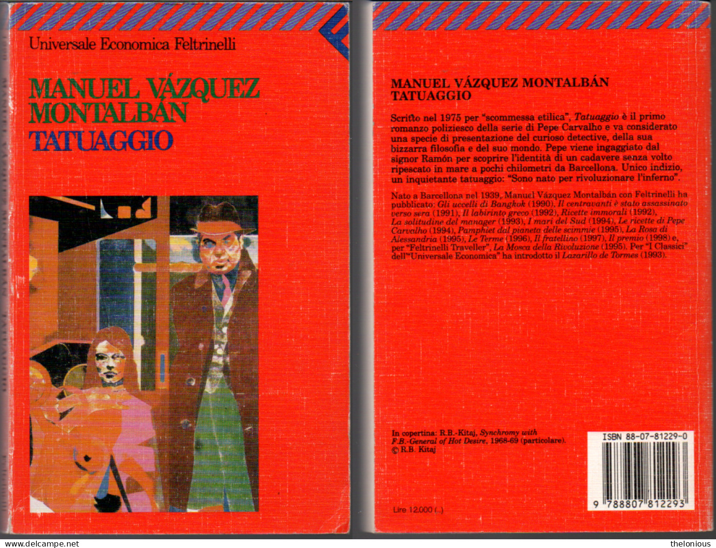 # Manuel Vazquez Montalban - Tatuaggio - Feltrinelli 1999 - Grote Schrijvers