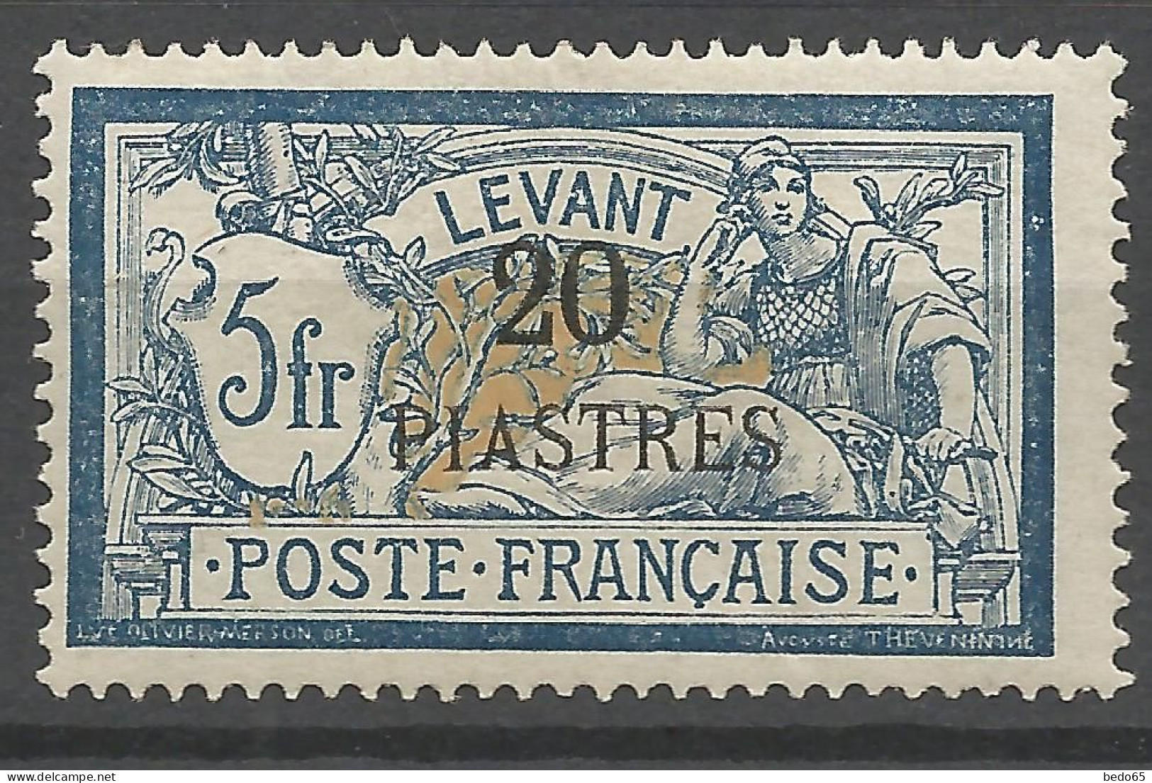 LEVANT N° 23 Gom Coloniale NEUF* TRACE DE CHARNIERE  / Hinge  / MH - Neufs