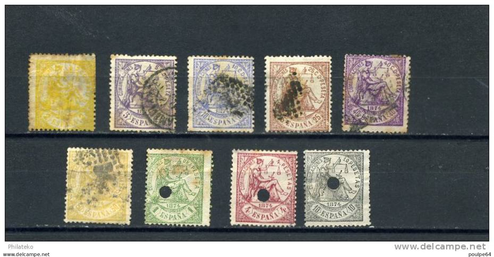 N°141/142/143/145/146/147     /148/149/150  - Allégorie De La Justice - Used Stamps