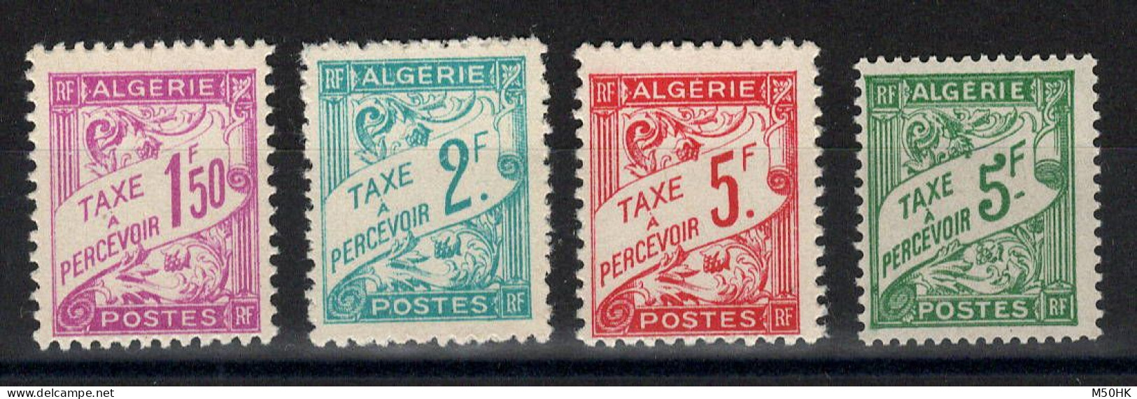 Algérie - Taxe YV 29 à 32 N** MNH Complete Duval , Cote 7 Euros - Timbres-taxe