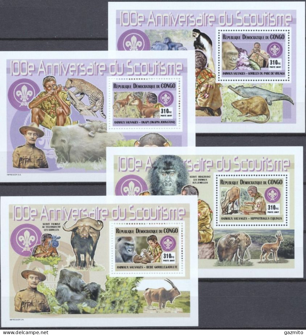 Congo Ex Zaire 2007, Scout, Gorilla, Oryx, 4BF - Gorilla