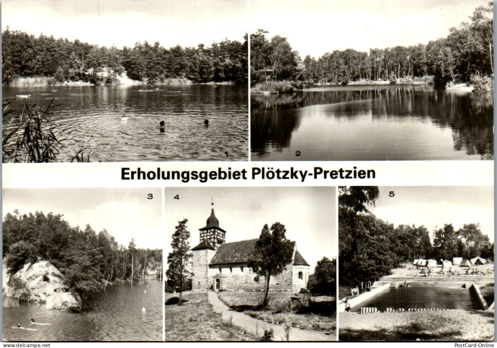 43896 - Deutschland - Plötzky Pretzien , Kr. Schönebeck , Königsee , Waldsee , Steinbruchsee , Edersee - 1978 - Pretzien