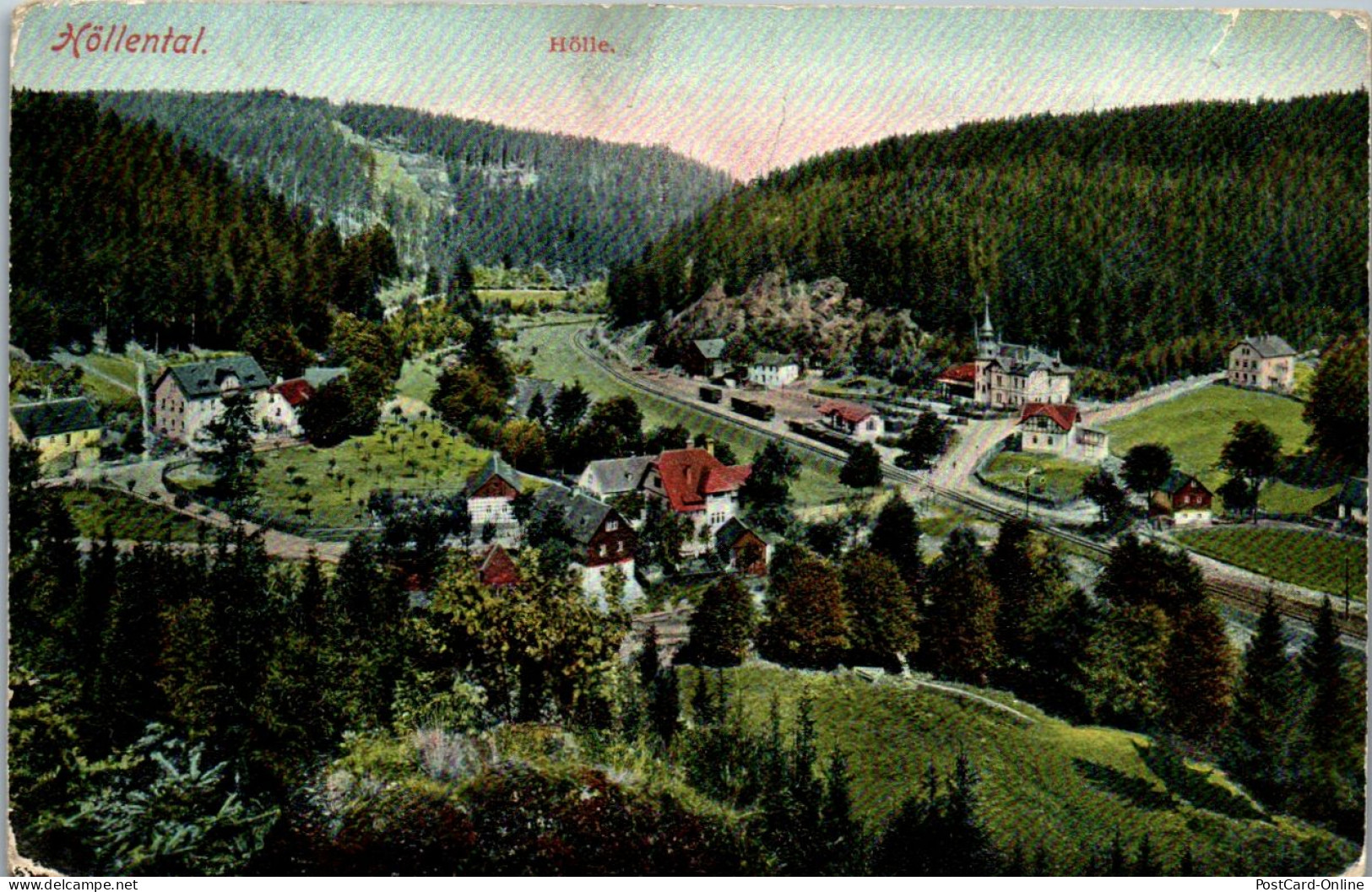 43521 - Deutschland - Höllental , Hölle , Panorama - Gelaufen 1907 - Höllental