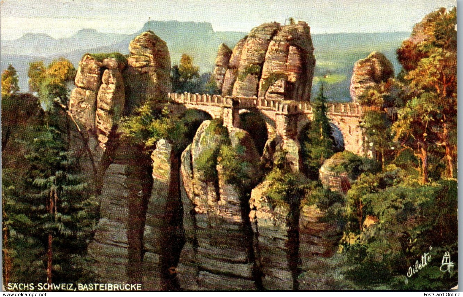 43507 - Deutschland - Bastei , Basteibrücke , Sächsische Schweiz - Nicht Gelaufen  - Bastei (sächs. Schweiz)