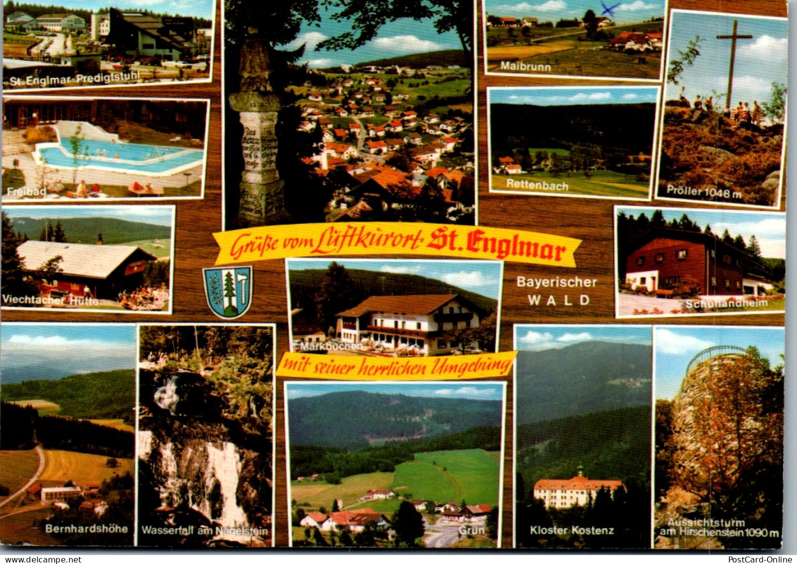 44343 - Deutschland - St. Englmar , Freibad , Viechtacher Hütte , Maibrunn , Rettenbach , Mehrbildkarte - Gel. 1982 - Straubing