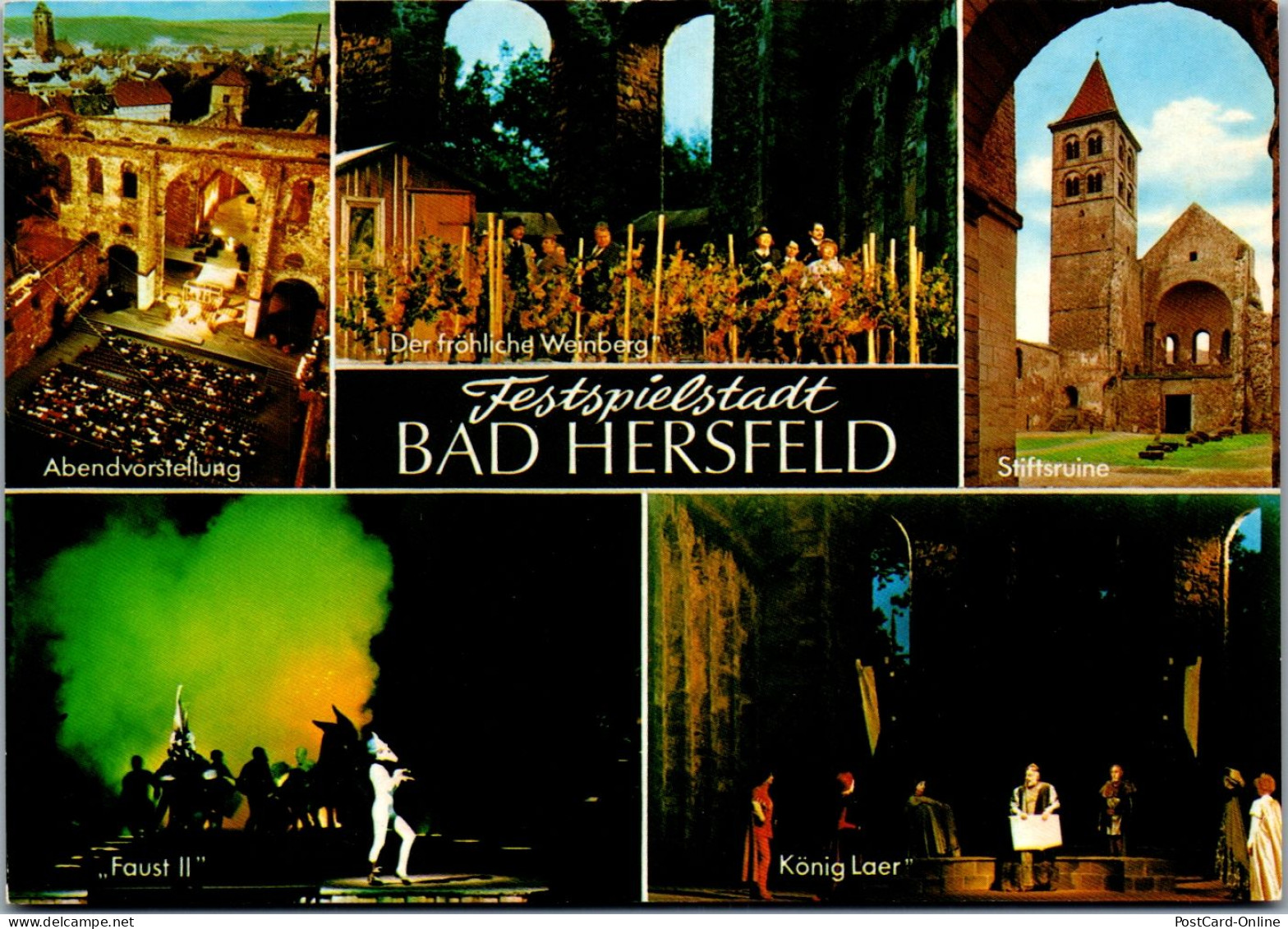 44282 - Deutschland - Bad Hersfeld , Festspiele In Der Stiftsruine , Mehrbildkarte - Nicht Gelaufen  - Bad Hersfeld