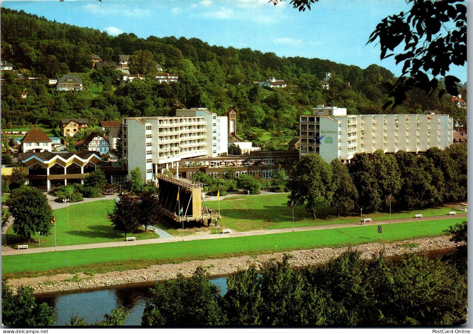 44273 - Deutschland - Bad Karlshafen , Weser , Kurhotel Carolineum , Gradierwerk - Gelaufen 1990 - Bad Karlshafen