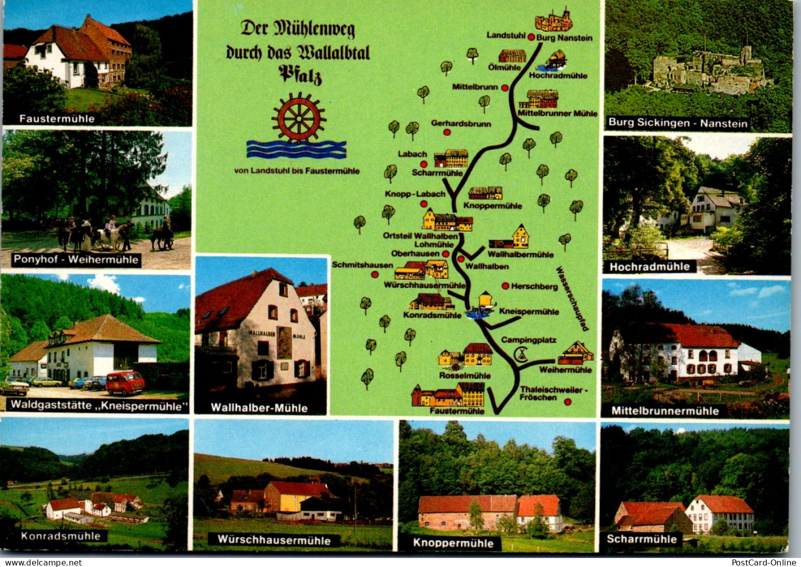 44152 - Deutschland - Wallhalbtal , Der Mühlenweg , Kneispermühle , Knoppermühle , Würschhausermühle - Landstuhl