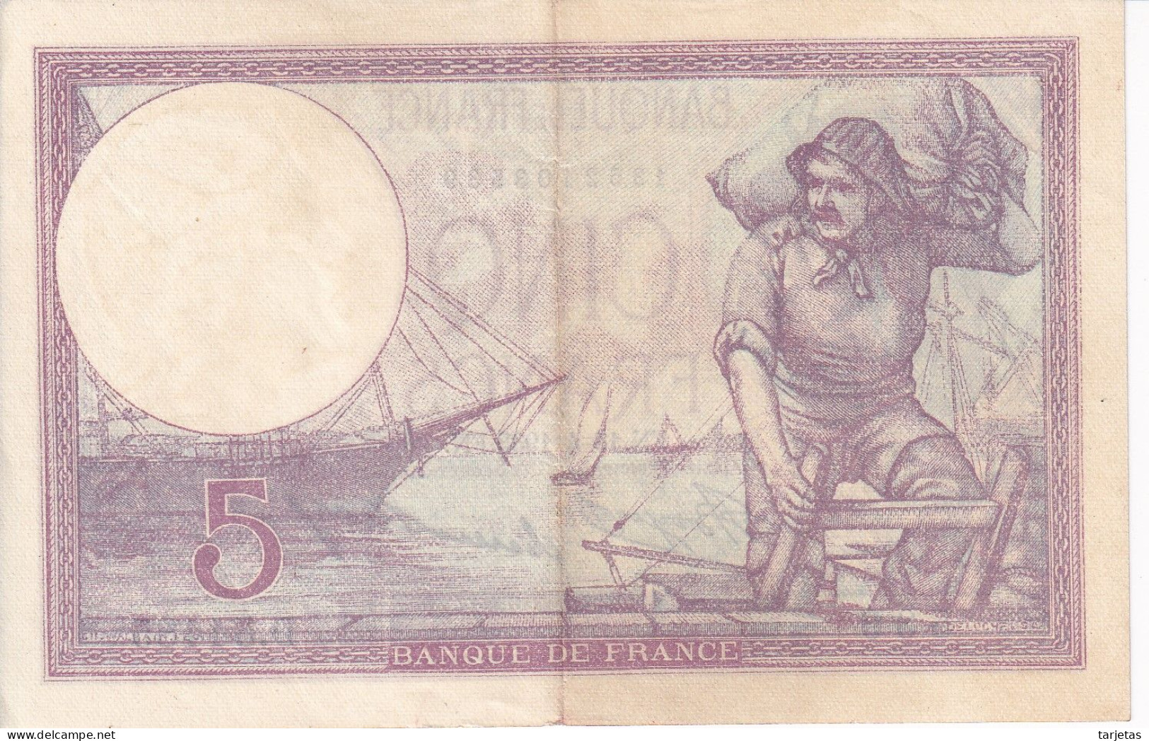 BILLETE DE FRANCIA DE 5 FRANCS DEL 13-4-1933 VIOLET  (BANKNOTE) - 5 F 1917-1940 ''Violet''