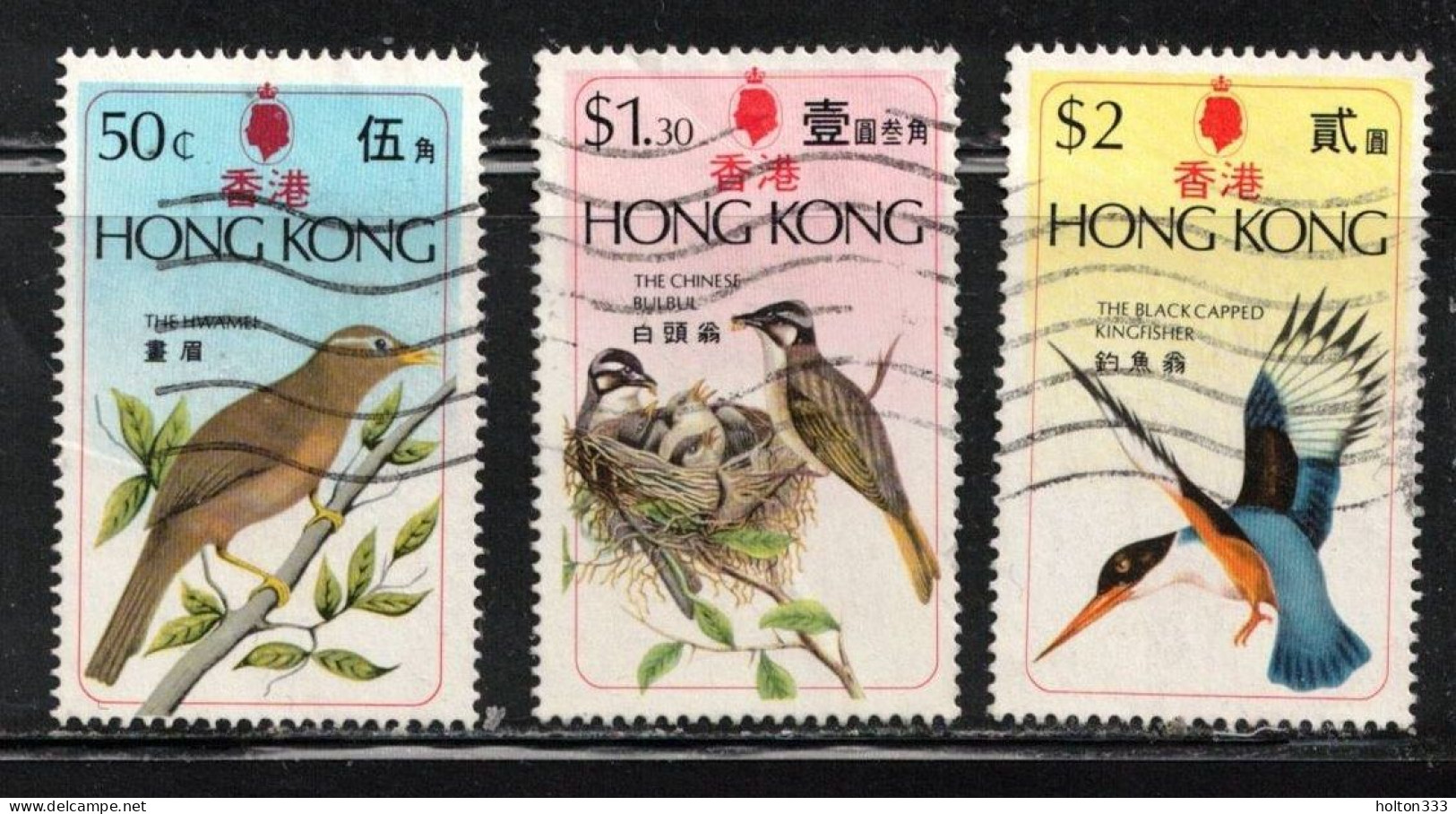 HONG KONG Scott # 309-11 Used - Birds - Oblitérés