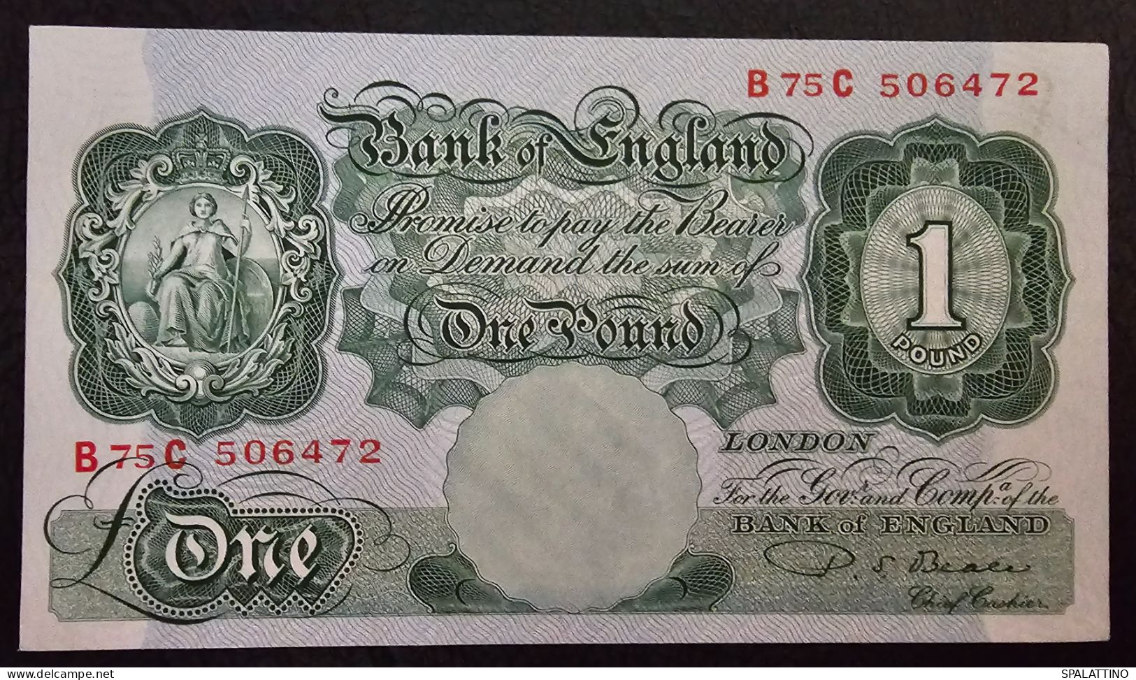 GREAT BRITAIN- 1 POUND 1949.- 1955. P.S. BEALE - 1 Pond