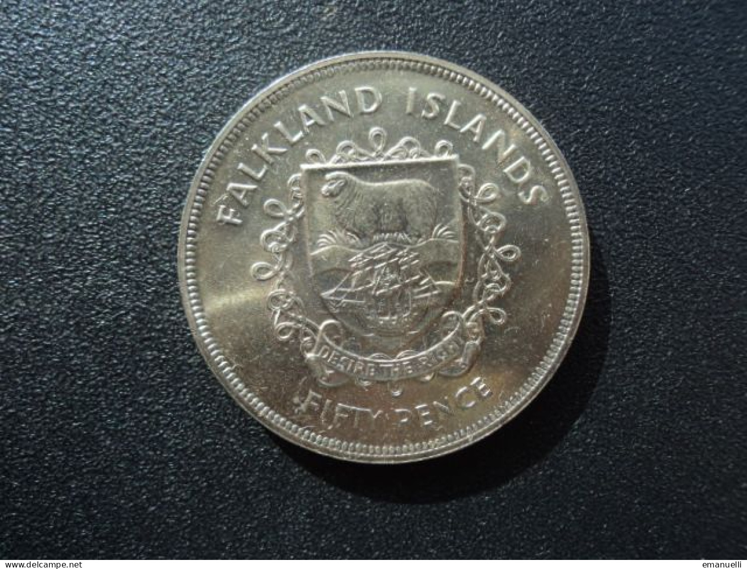 FALKLAND : 50 PENCE   ND 1977    KM 10       SUP+ - Falkland