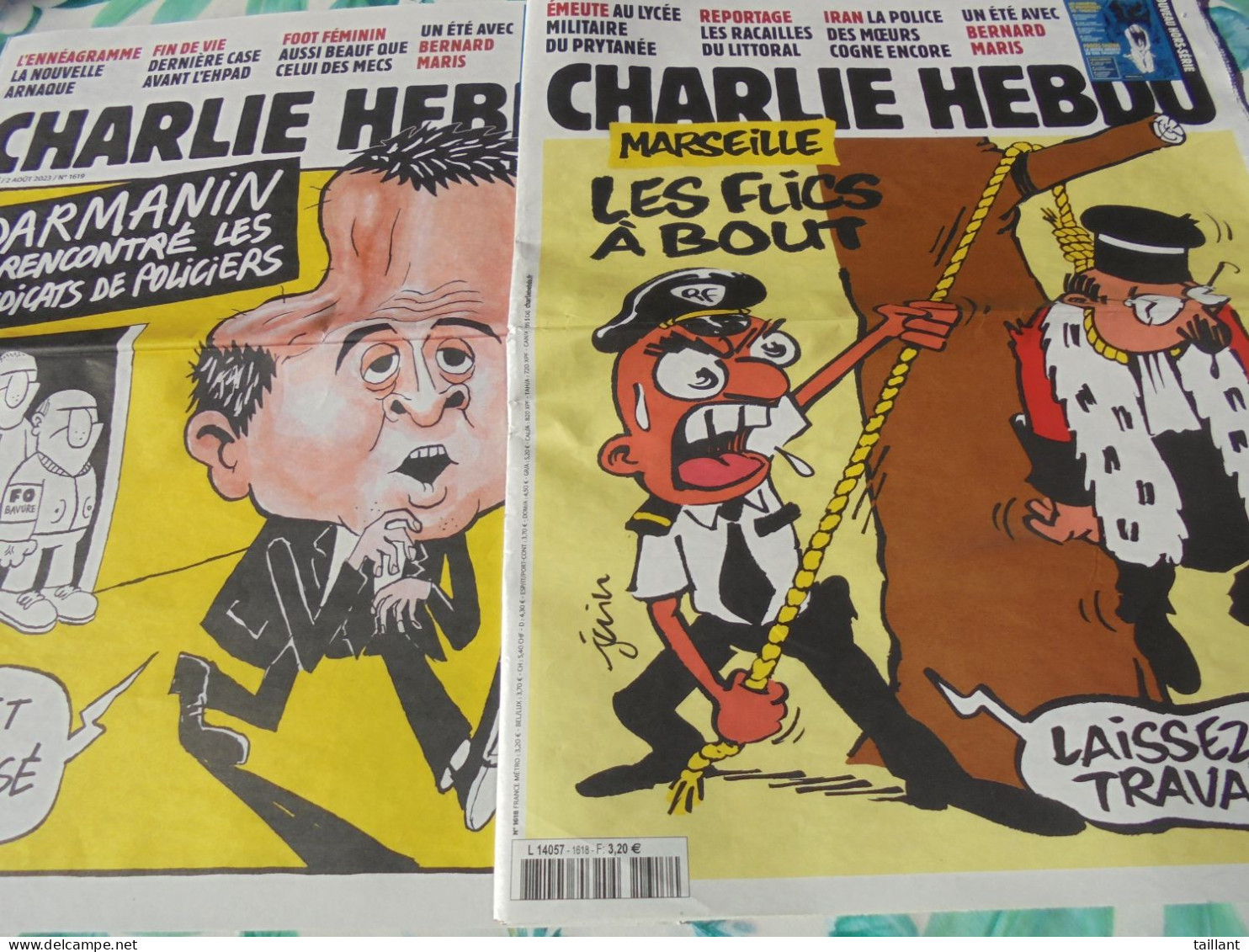 Lot De 8 Revues " Charlie Hebdo " - Humour