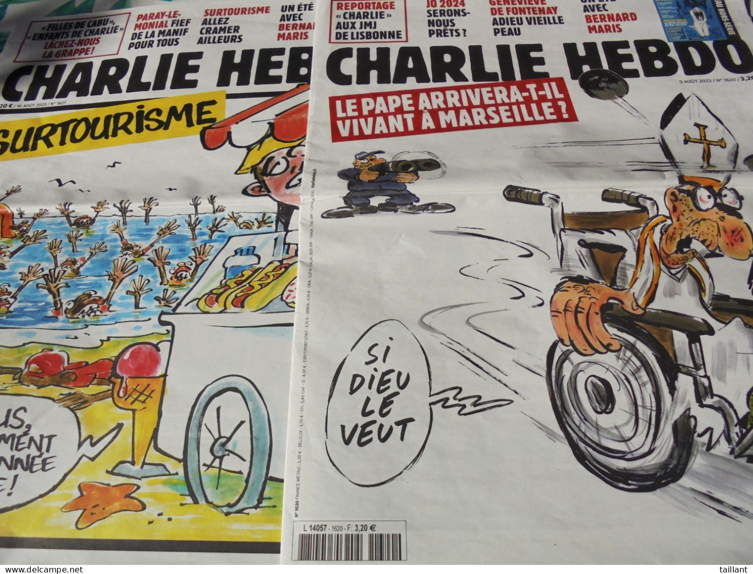 Lot De 8 Revues " Charlie Hebdo " - Humour