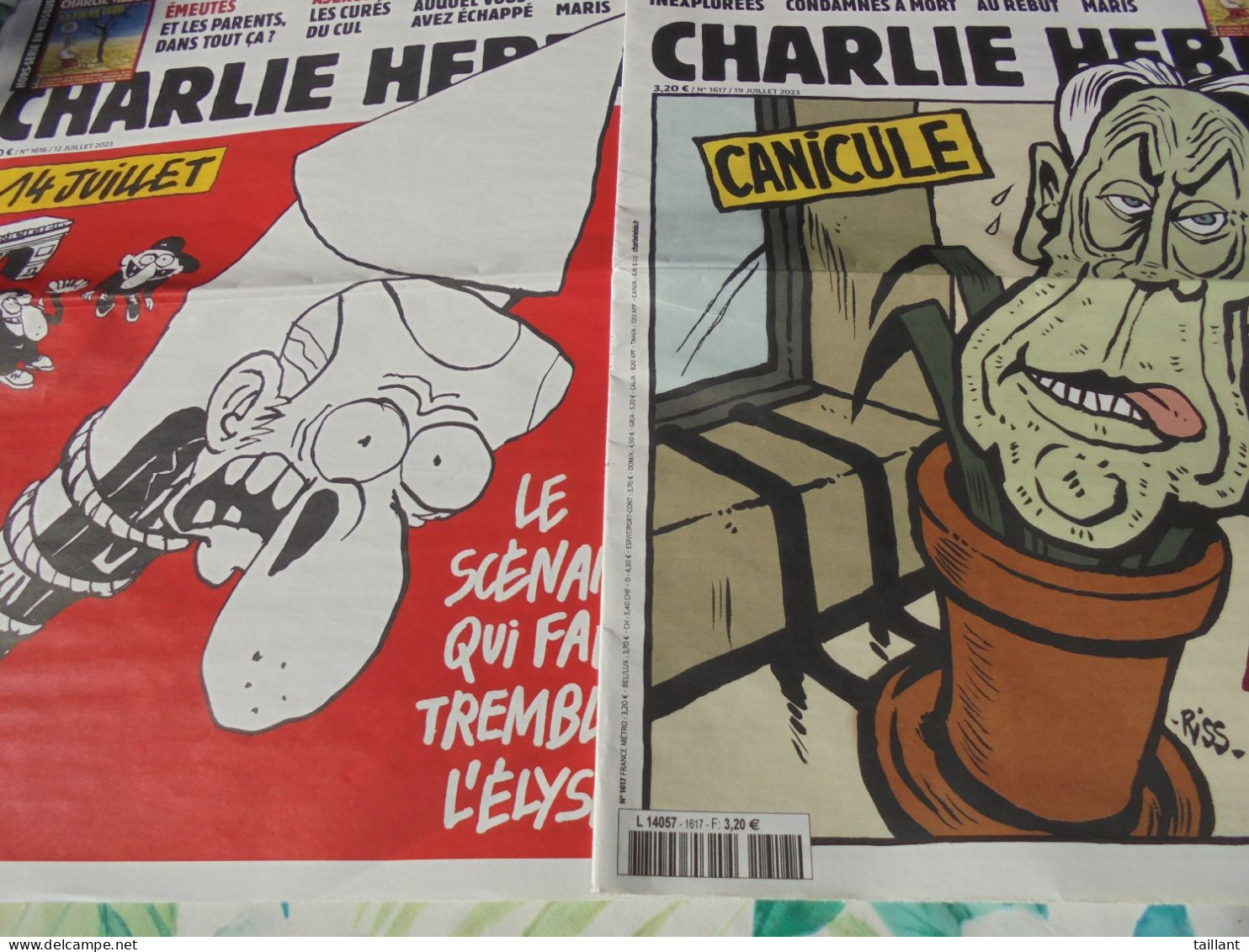 Lot De 8 Revues " Charlie Hebdo " - Humor