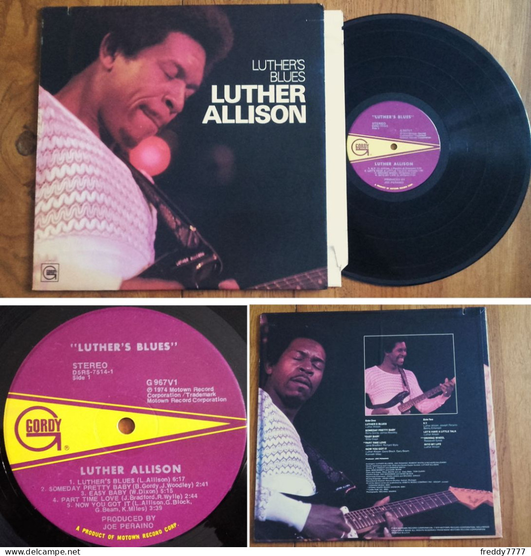 RARE U.S LP 33t RPM (12") LUTHER ALLISON «Luther's Blues» (1974) - Blues