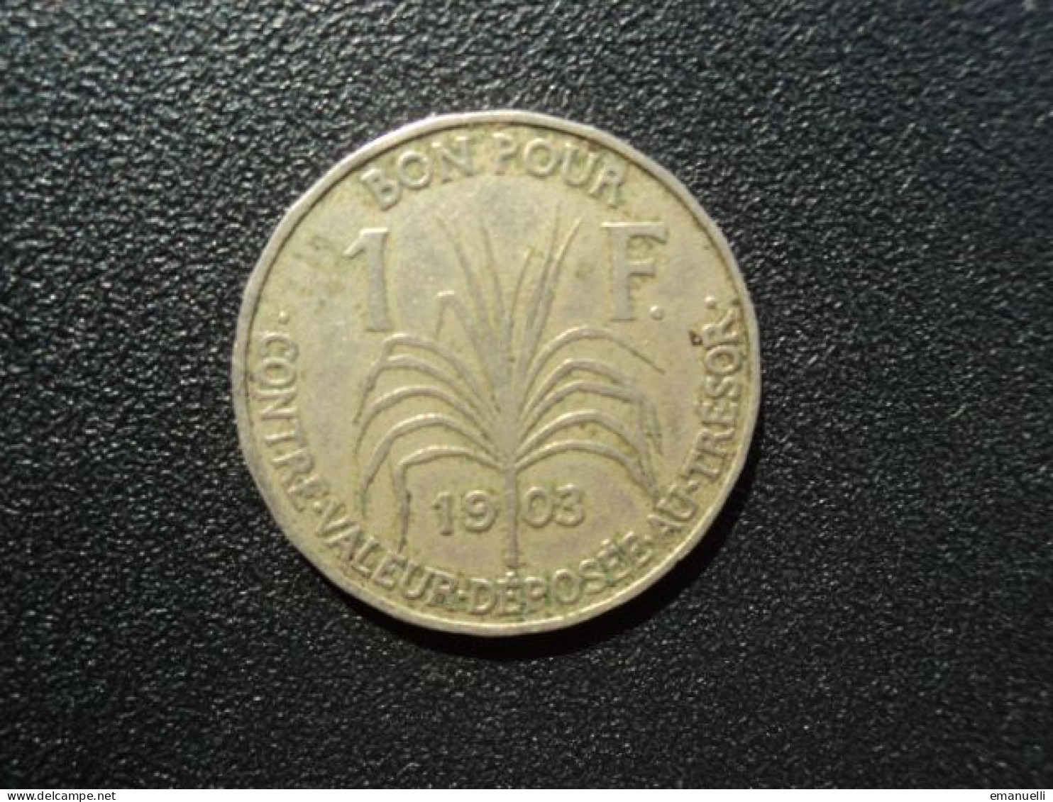 GUADELOUPE : 1 FRANC   1903     G.57 / KM 46      TTB - Guadalupe Y Martinica