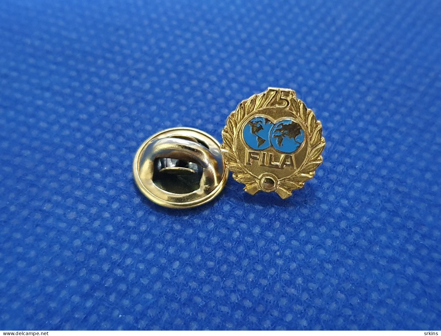 Pin Badge FILA International Wrestling Association Federation Luttes 75 Years - Lutte