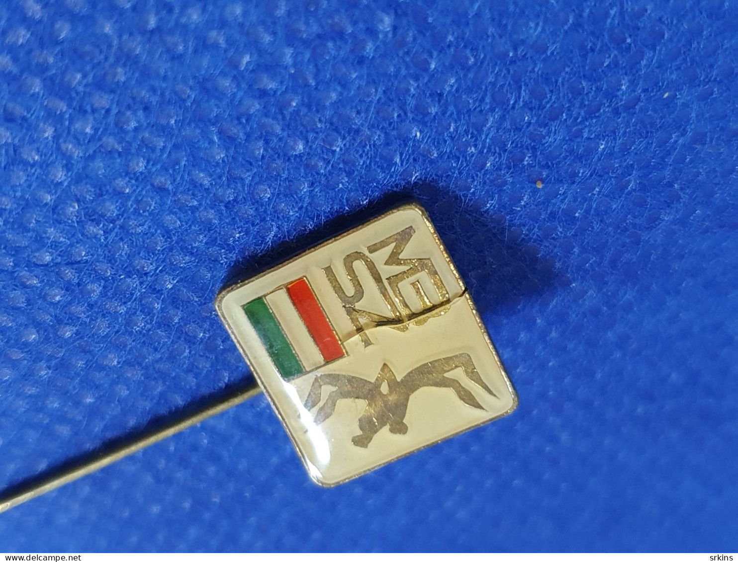 Damaged Pin Badge Hungary Wrestling Association Federation - Worstelen