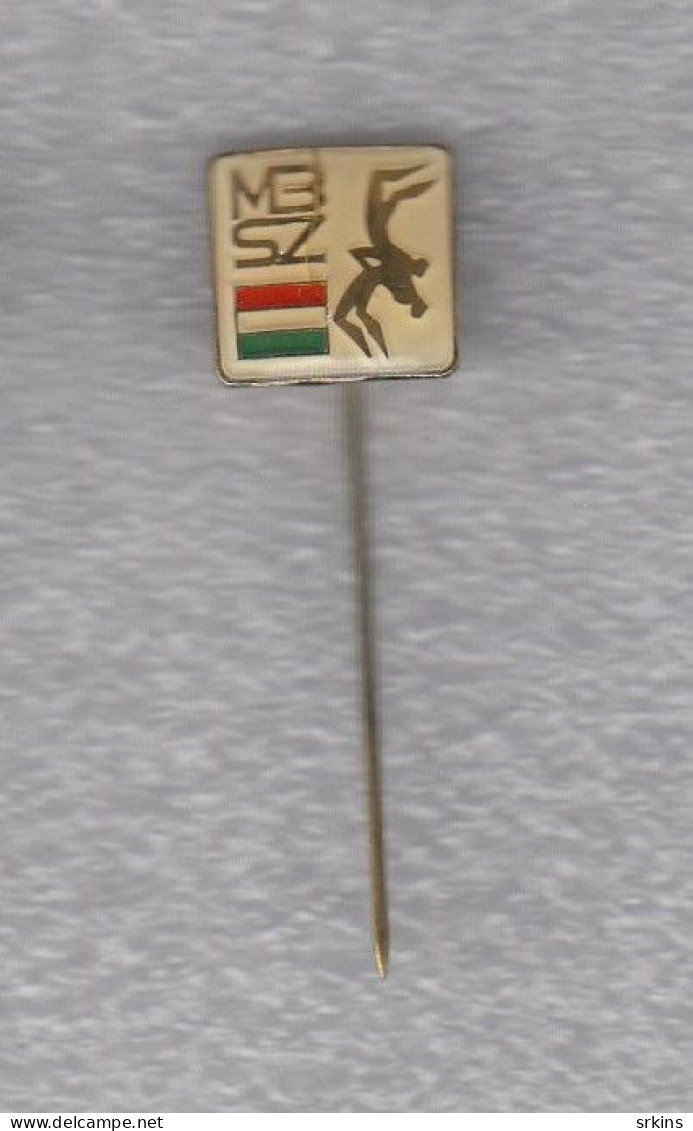 Damaged Pin Badge Hungary Wrestling Association Federation - Worstelen