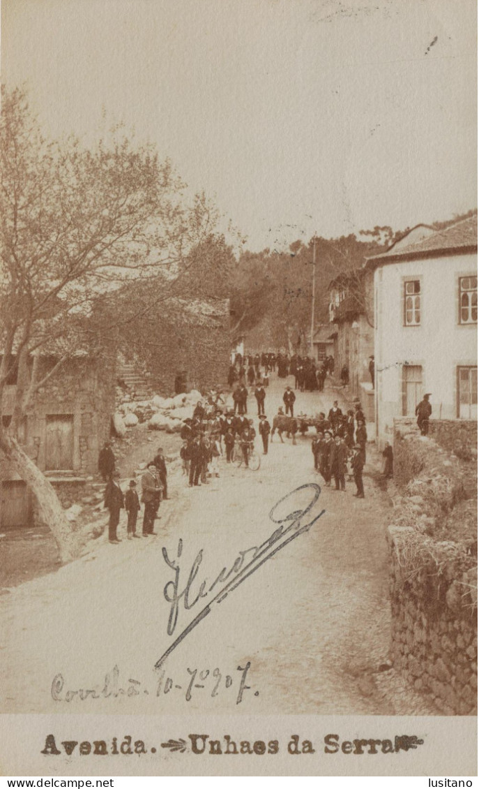 UNHAES UNHAIS DA SERRA - AVENIDA - COVILHA Selo Stamp 1907 - Serra Da Estrela - PORTUGAL - Castelo Branco