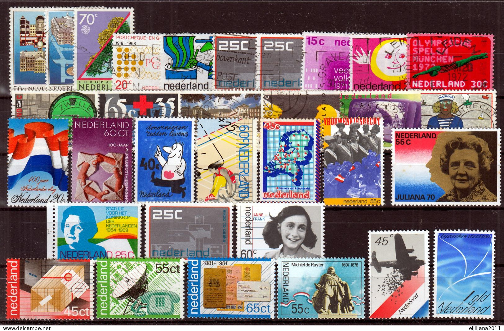 SALE !! 50 % OFF !! ⁕ Netherlands 1968 - 2000 ⁕ Collection / Lot ⁕ 70v Used + 16v MNH - Collections