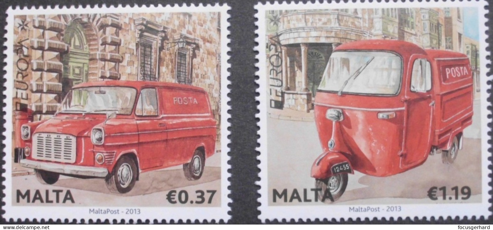 Malta     Europa  Cept   Postfahrzeuge     2013 ** - 2013