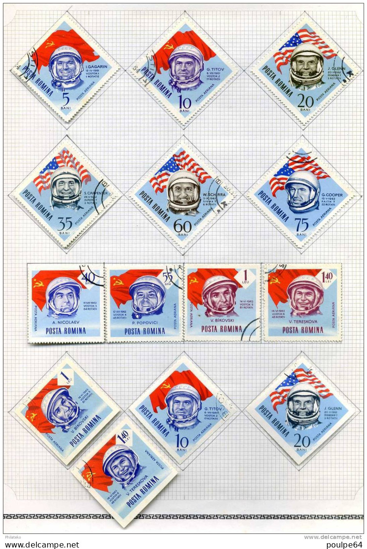 14 Timbres De Roumanie - Poste Aérienne - Gebruikt