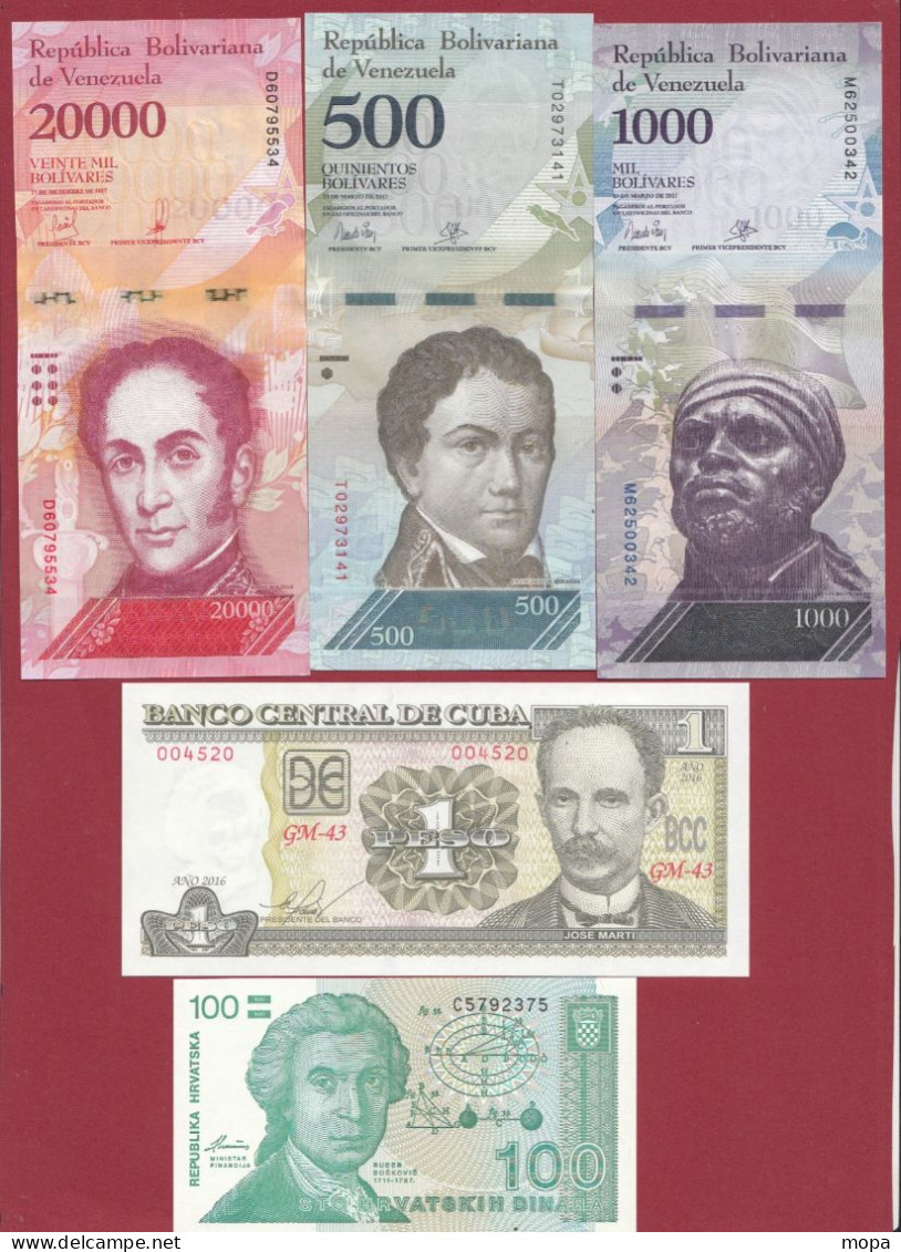 Vrac-Billets--Pays Du Monde  26 Billets ---UNC/NEUF  (3) - Lots & Kiloware - Banknotes