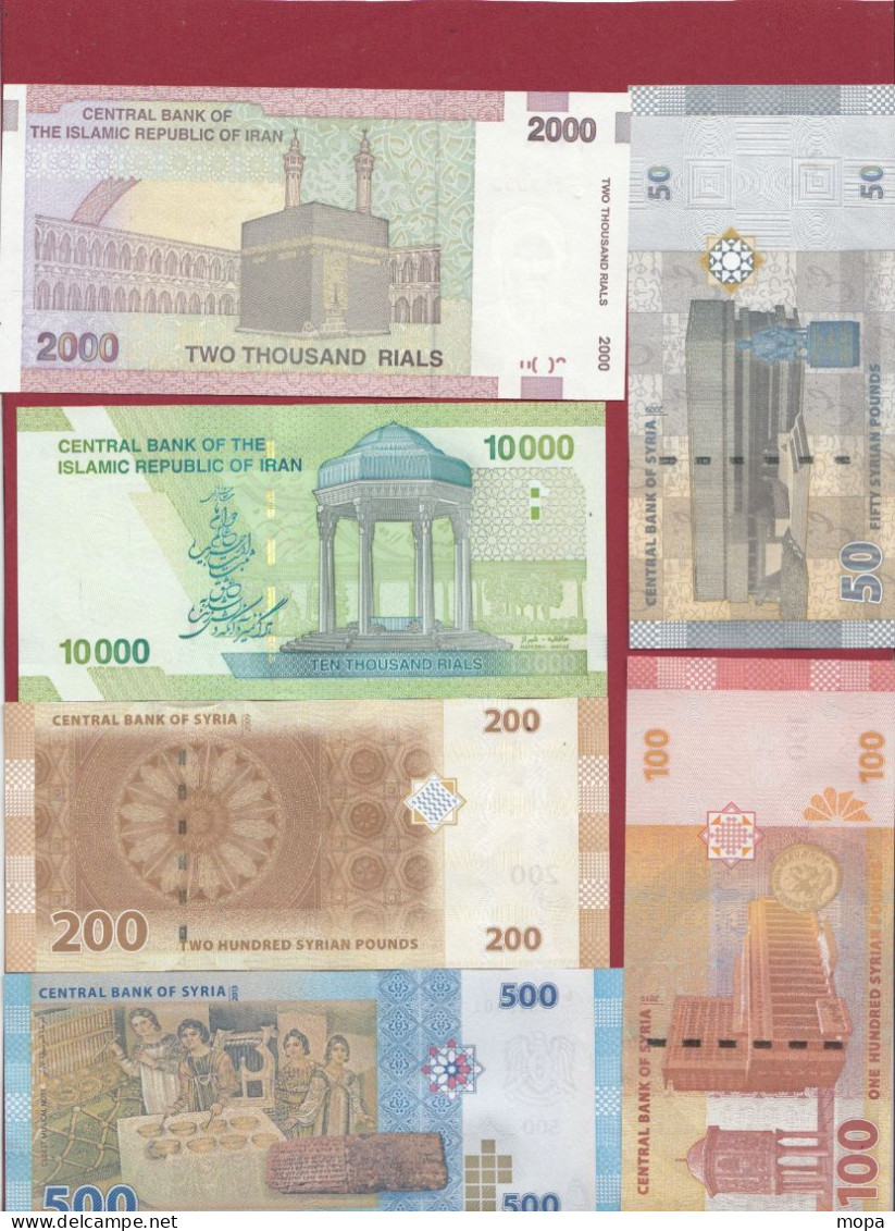 Vrac-Billets--Iran/Syrie ----  11 Billets ---UNC/NEUF  (4) - Kilowaar - Bankbiljetten