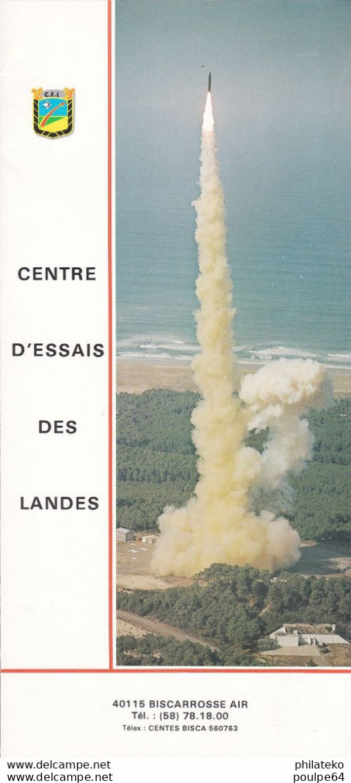 Prospectus Du Centre D'Essais Des Landes ( C.E.L.) - Aviation