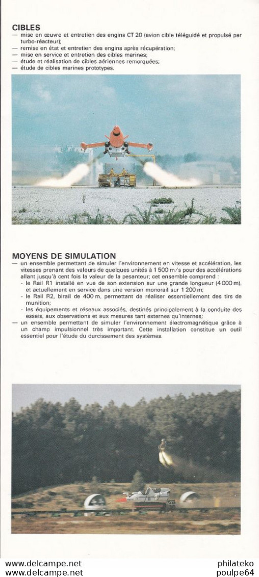 Prospectus Du Centre D'Essais Des Landes ( C.E.L.) - Aviation