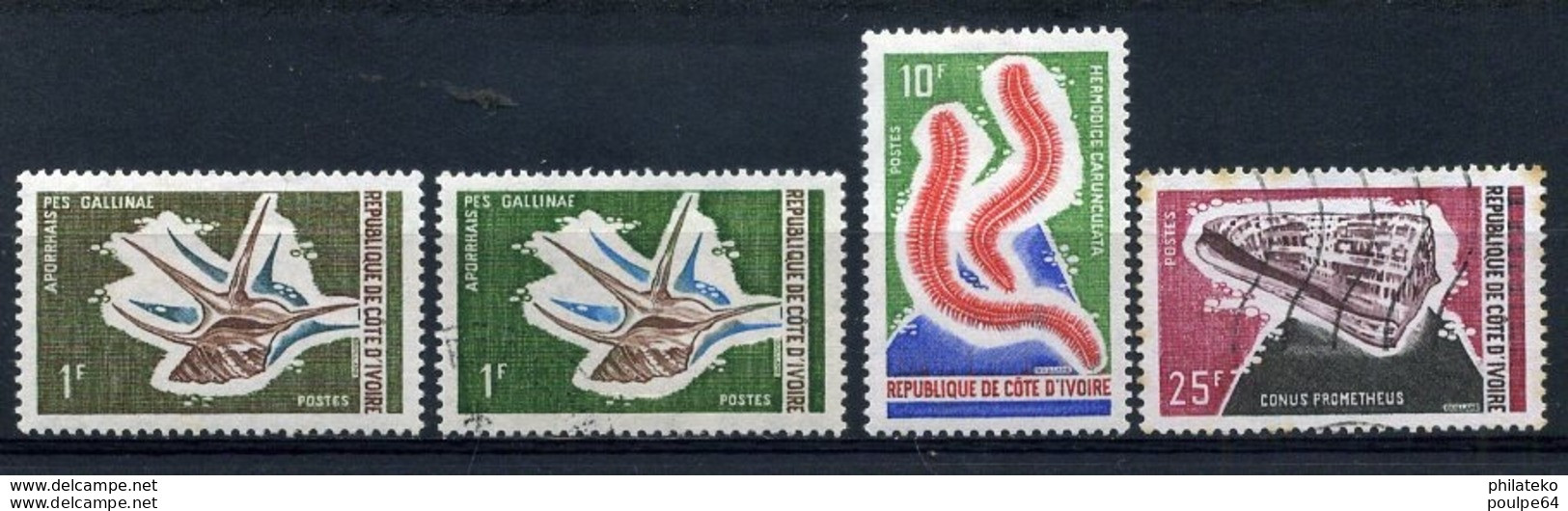 N° 324 - 324 A - 325 - 325 - Oblitérés - Côte D'Ivoire (1960-...)