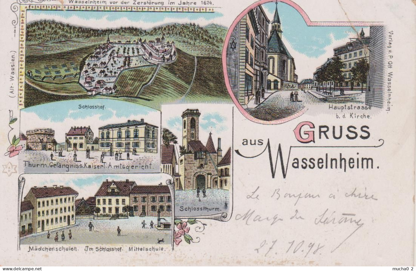 67 - WASSELONNE - LITHO 5 VUES - GRUSS AUS - Wasselonne