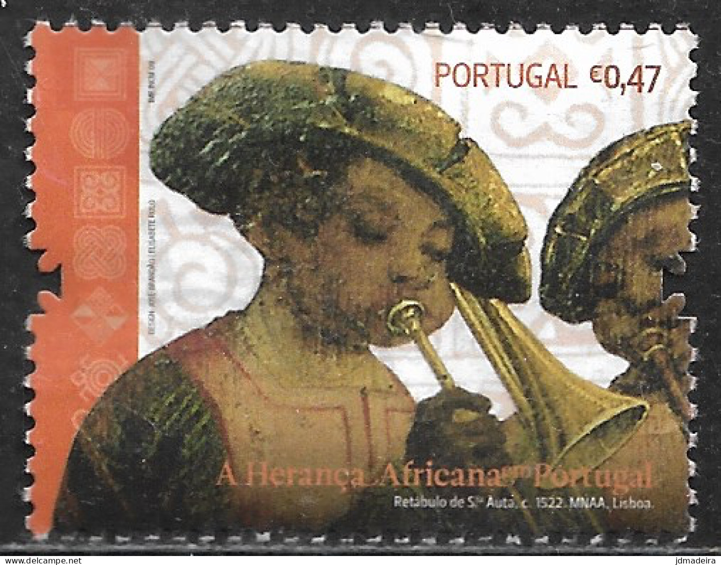 Portugal – 2009 Black Heritage 0,47 Used Stamp - Oblitérés