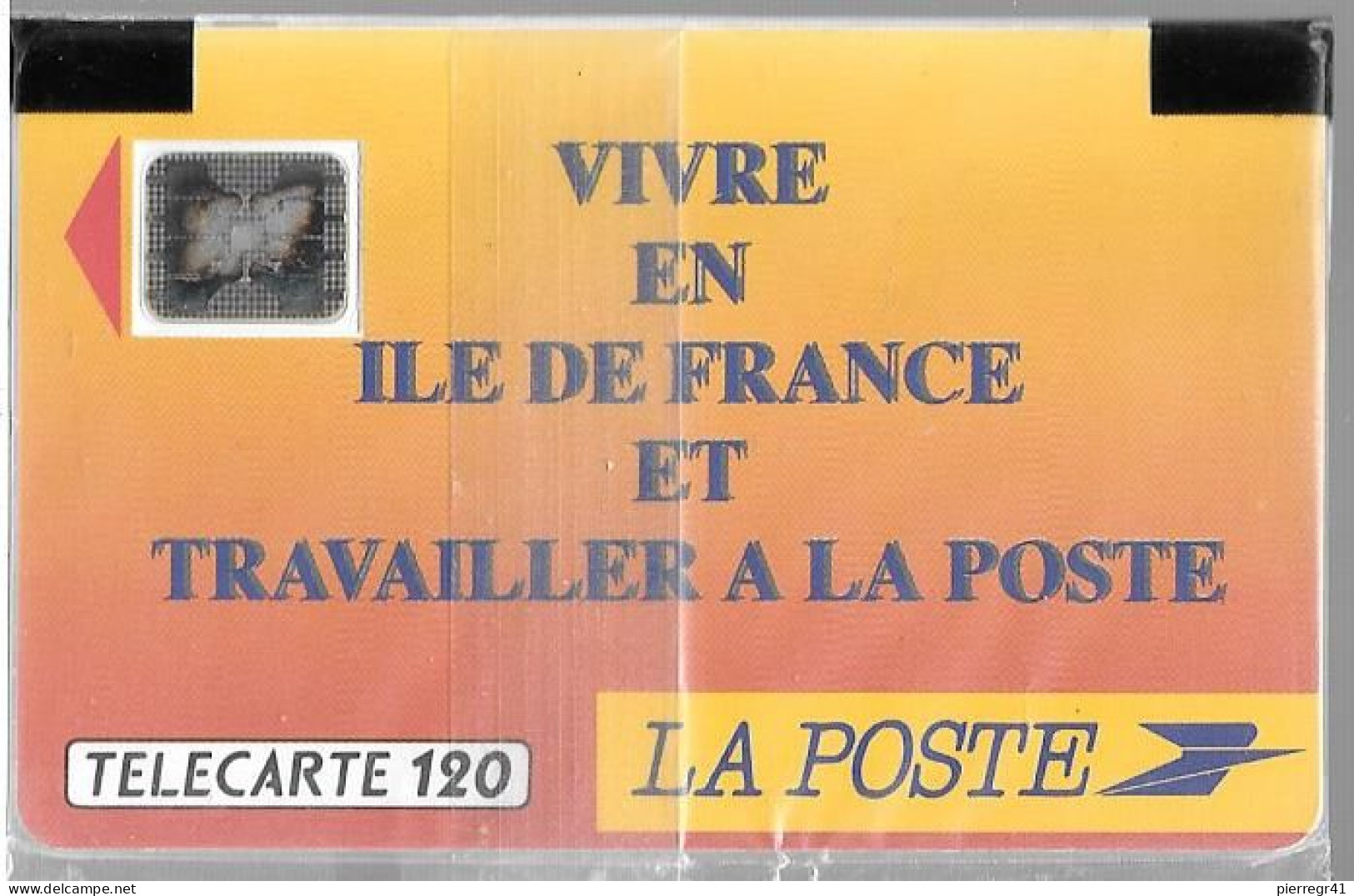 CARTE-PUBLIC-F-137B.520-1990-120U-SC5 An-Trou 6-LA POSTE-Ile De France-5 Ge 21696-NSB-  TBE- - 1990