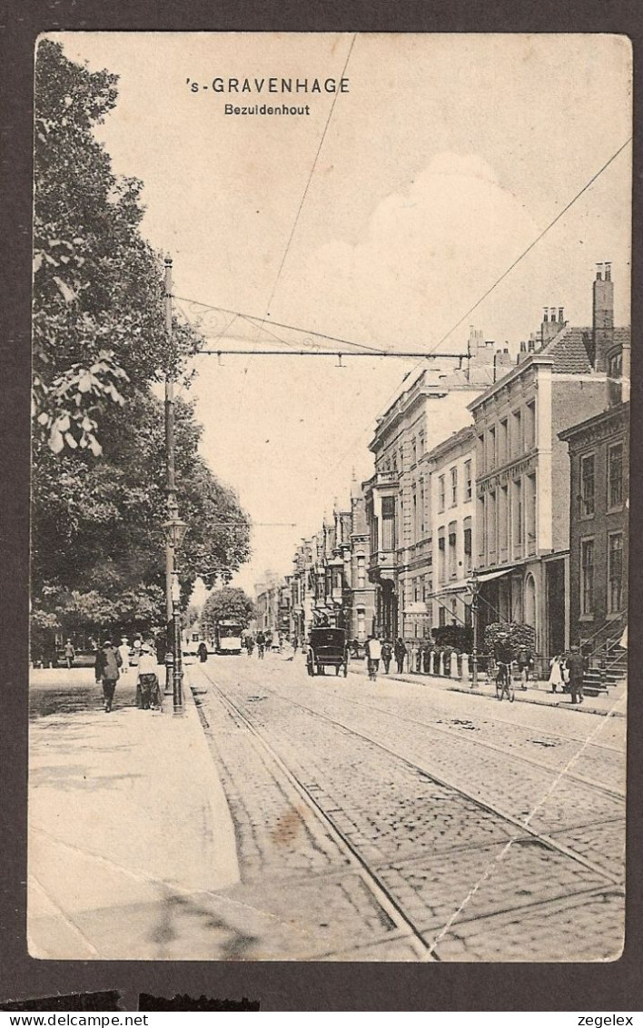 Den Haag - 's Gravenhage - Bezuidenhout - 1910 - Koetsjes En Tram - Zie Beschrijving - Den Haag ('s-Gravenhage)
