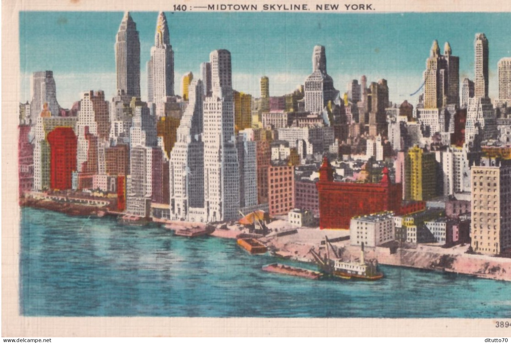 Midtown Skyline - New York - Formato Piccolo Non Viaggiata – FE390 - Other Monuments & Buildings