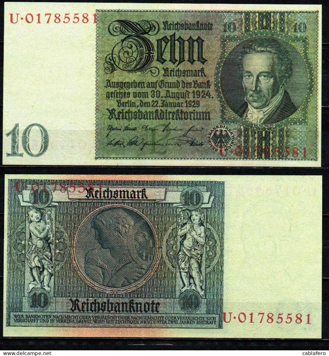 GERMANIA WEIMAR - 1929 - ZEHN REICHSMARK - REPLICA - 10 Mark