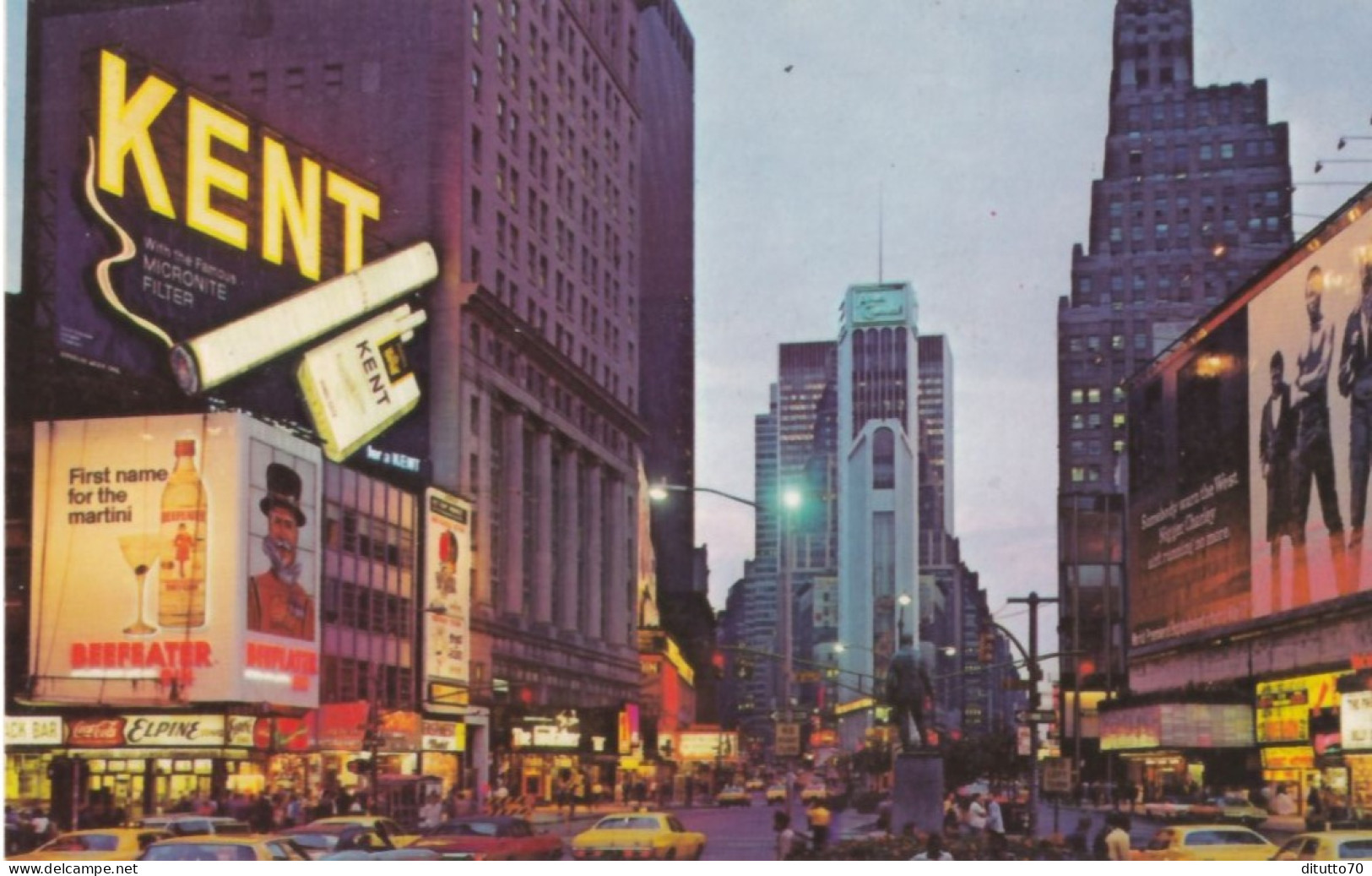 New York City - Times Square At Night - Formato Piccolo Non Viaggiata – FE390 - Other Monuments & Buildings