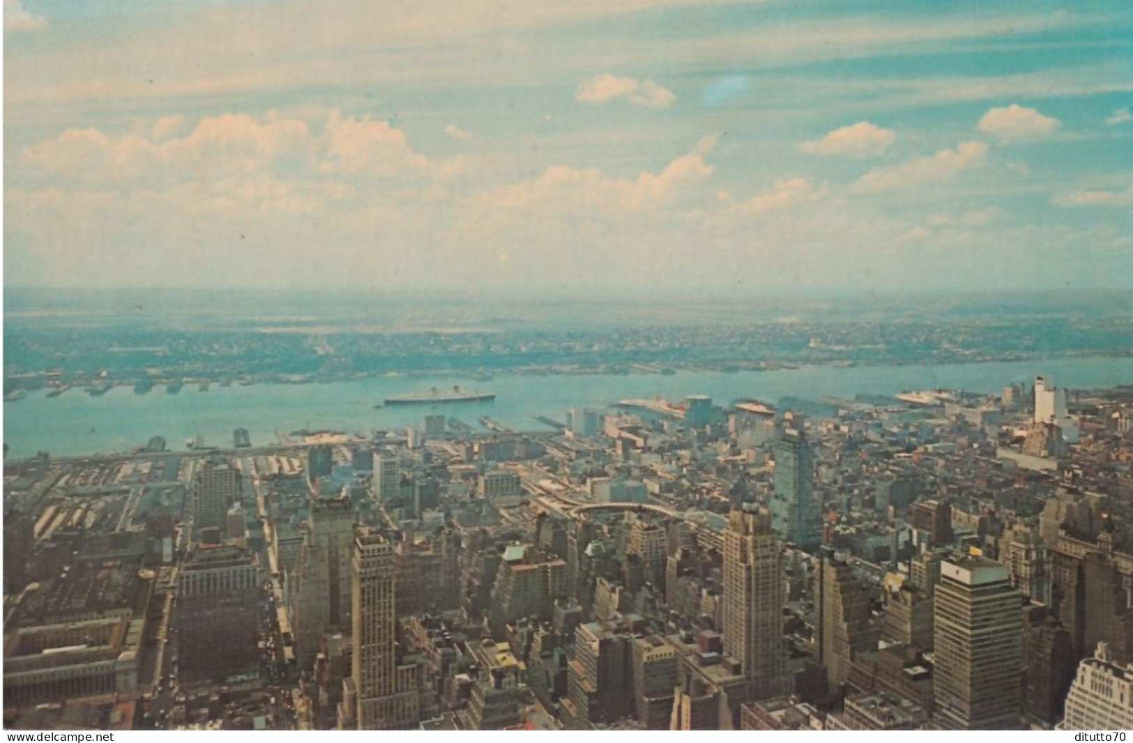 New York City -skyline Looking Towards The New Jersev Shore Viewed Fro The Empire State Buildings - Formato Piccolo Non - Empire State Building