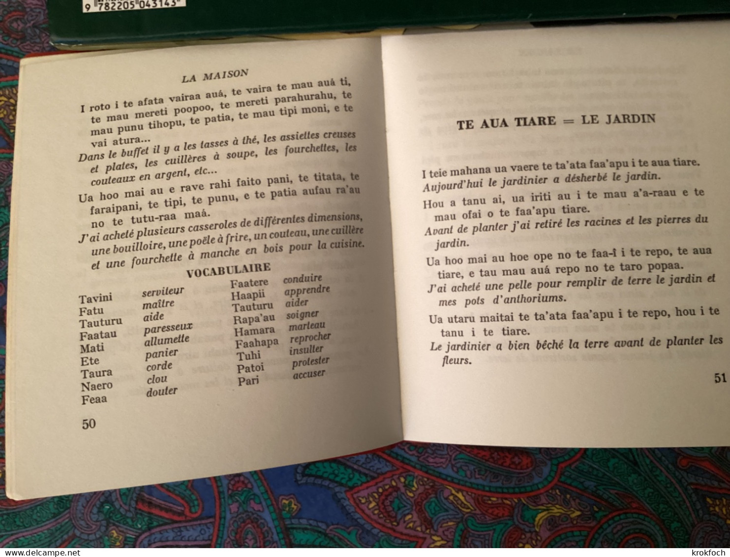 Initiation à La Langue Tahitienne - 1970 - Tahiti - Manuel Poche Plastifié 170 P - Outre-Mer