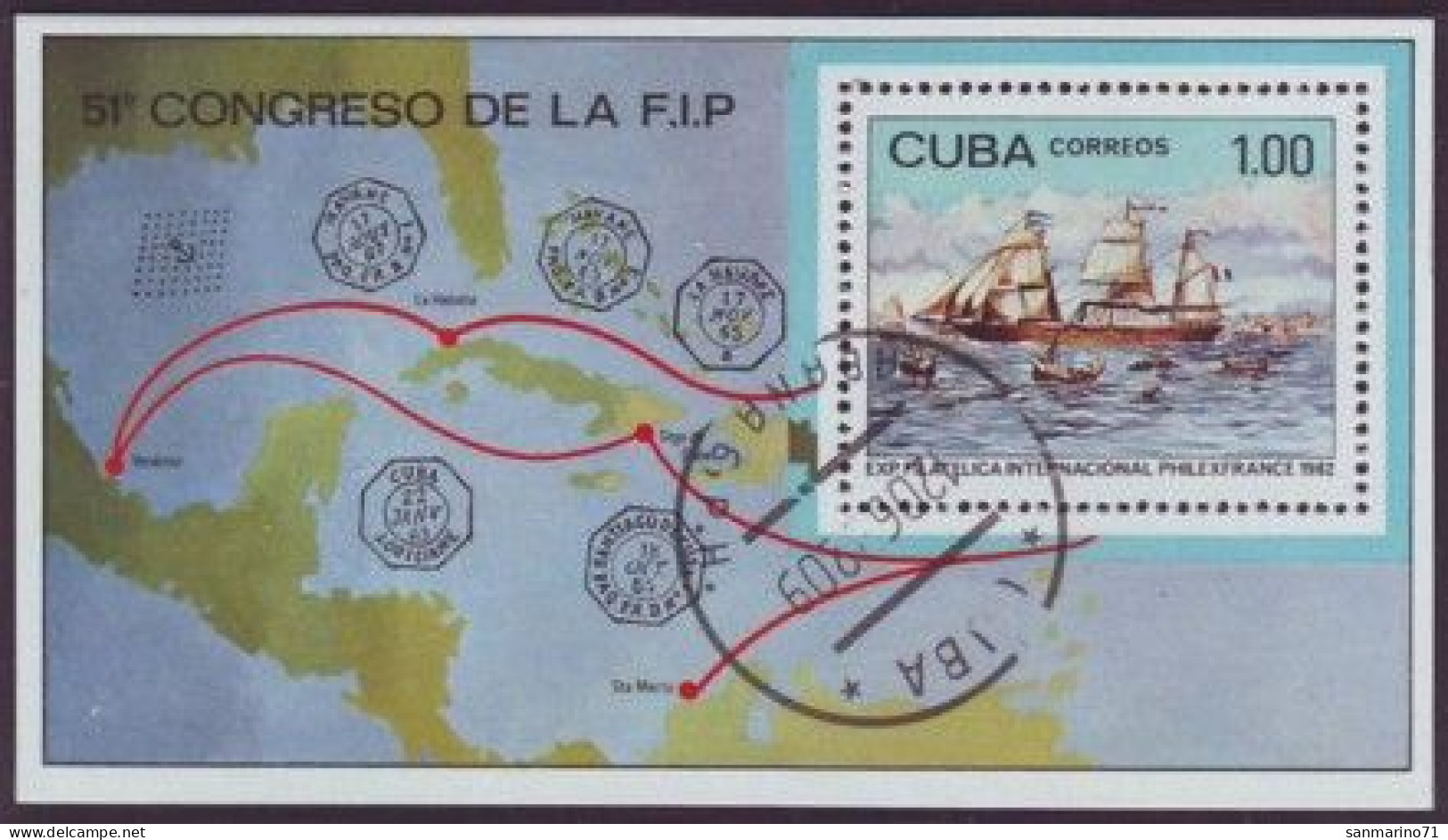 CUBA Block 72,used,ships - Hojas Y Bloques