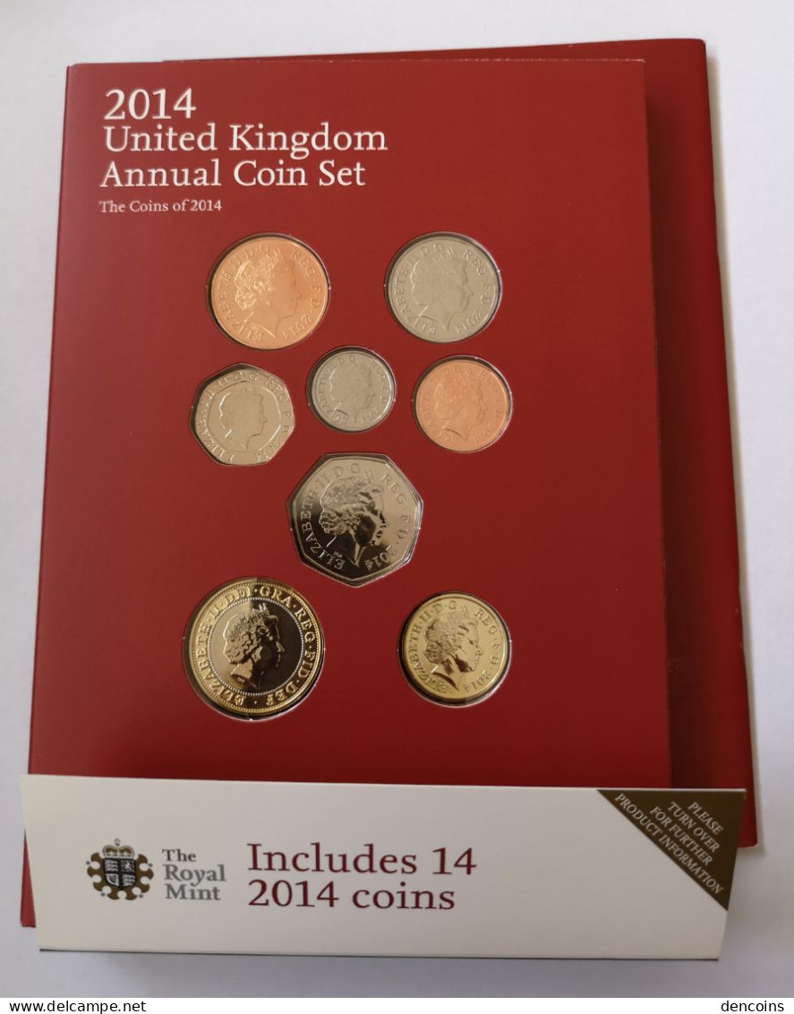 UNITED KINGDOM 2014 GREAT BRITAIN BU SET – ORIGINAL - GRAN BRETAÑA GB - Mint Sets & Proof Sets