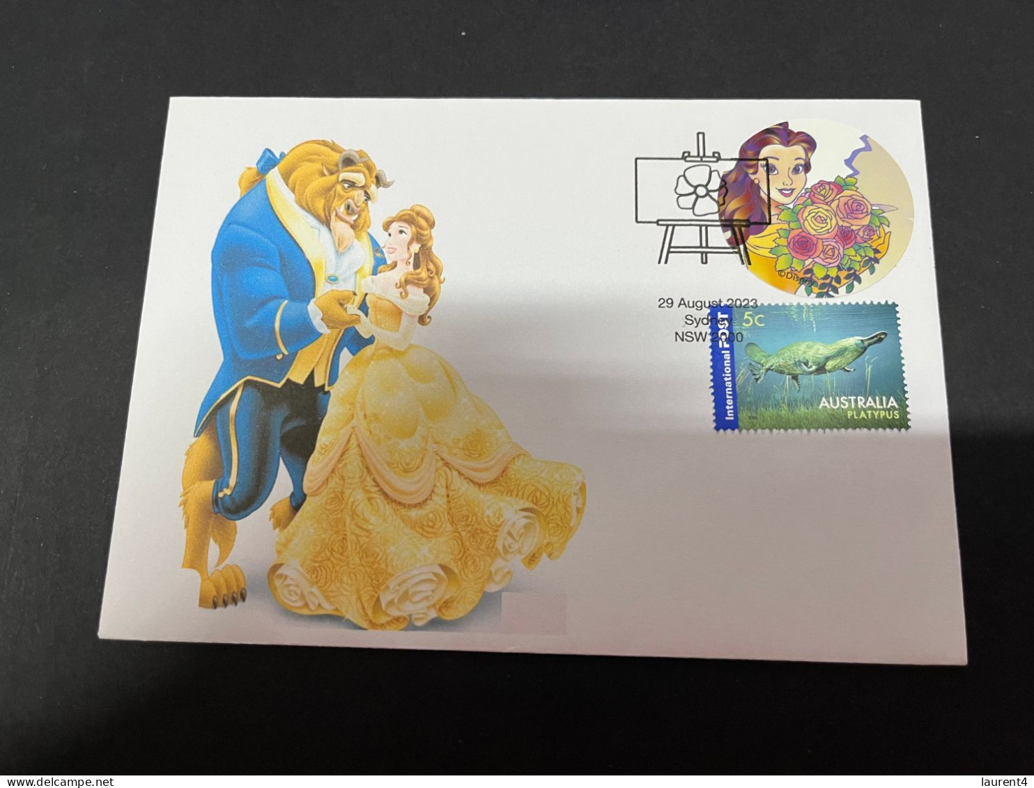 1-10-2023 (3 U 12) Australia - 2023 - Belle From Beauty & The Beast -  Issued 29-8-2023 (for Centenary Of Disney) - Cinderellas