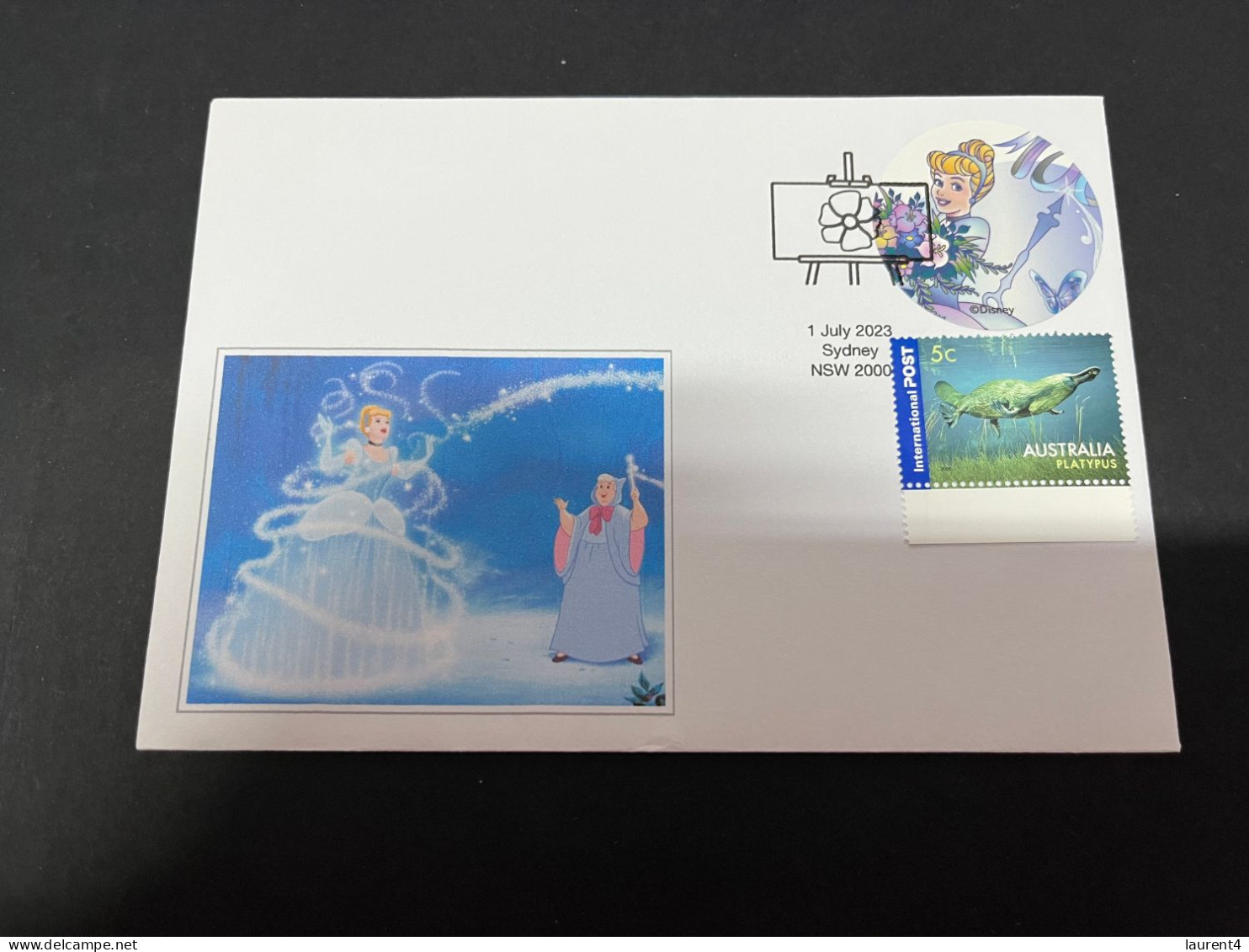 3-10-2023 (3 U 12) Australia - 2023 - Cinderalla (sticker) - Issued 29-8-2023 (for Centenary Of Disney) - Cinderellas