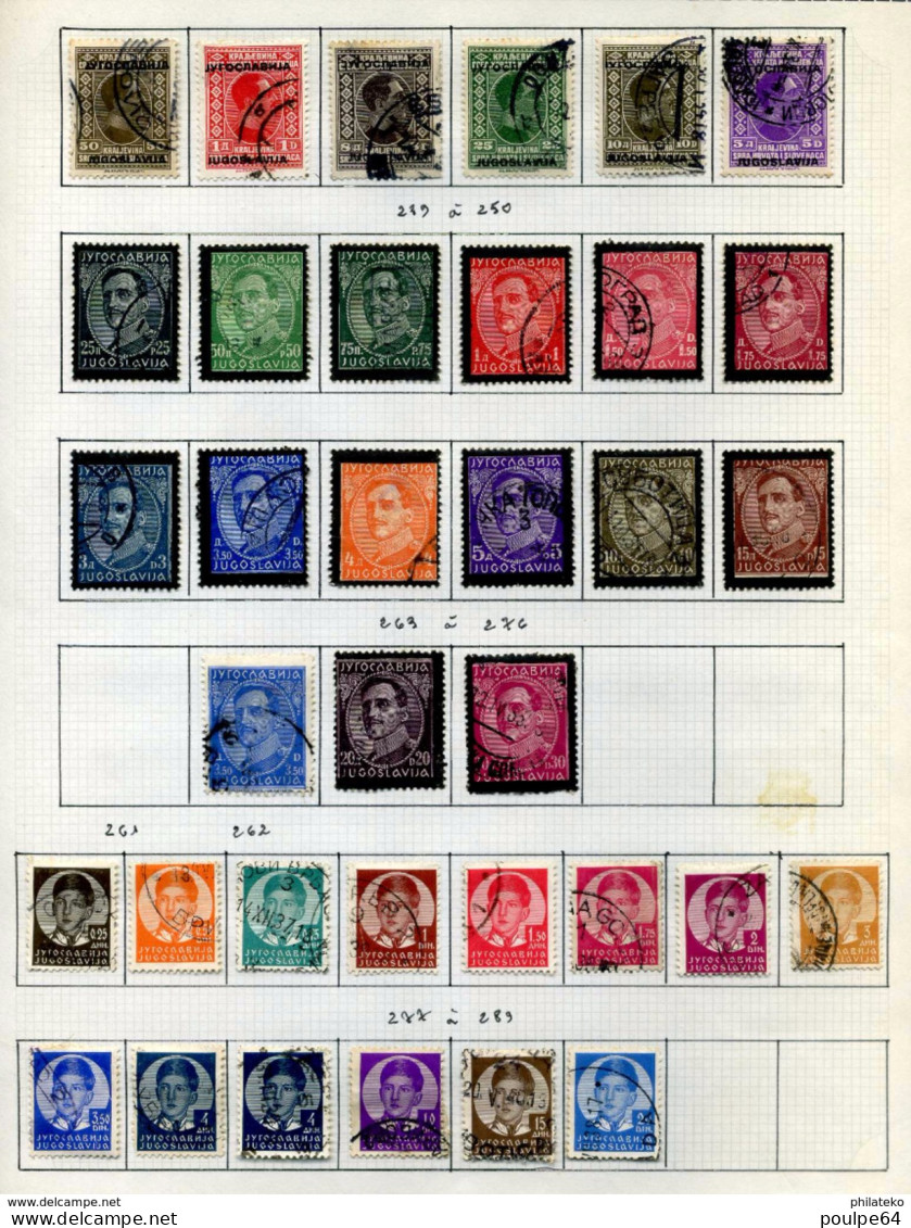 35 Timbres De Yougoslavie - Used Stamps