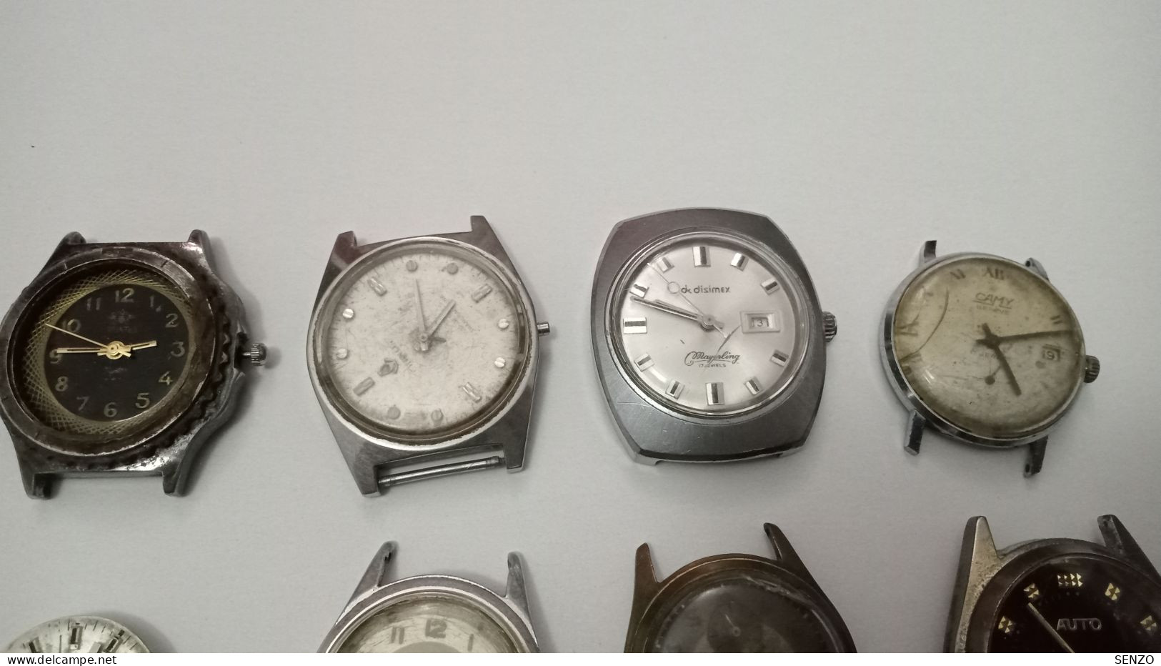 LOT DE 10 MONTRE MÉCANIQUE EN PANNE